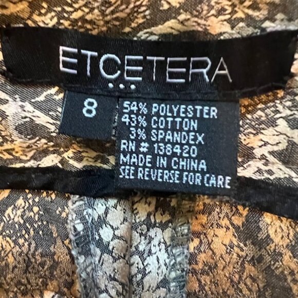 Snakeskin Pants by Etcetera, Size 8 - Picture 6 of 8